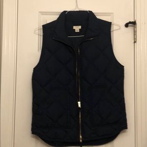 Navy J.Crew Puffer Vest